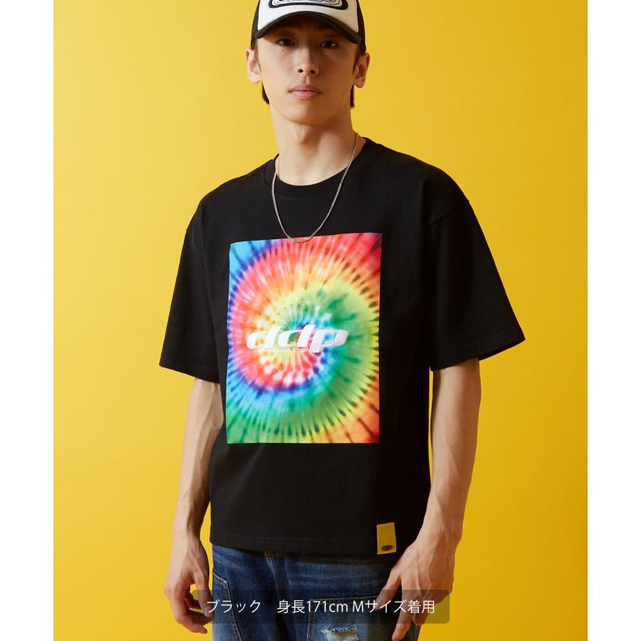 Tシャツ 半袖 カットソー メンズ レディース ddp ディーディーピー フロントプリント タイダイ染 ボックスシルエット スケーター ストリート メンズライク | improves | 17