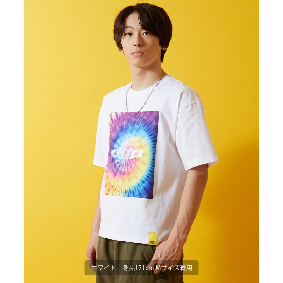 Tシャツ 半袖 カットソー メンズ レディース ddp ディーディーピー フロントプリント タイダイ染 ボックスシルエット スケーター ストリート メンズライク | improves | 11