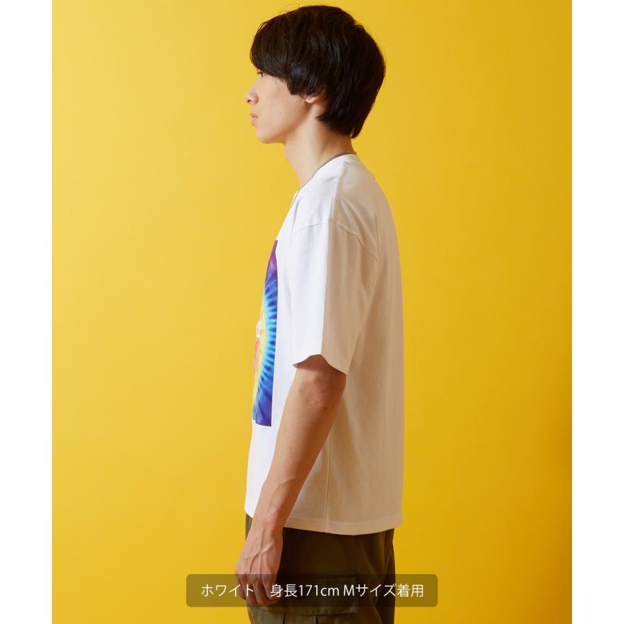 Tシャツ 半袖 カットソー メンズ レディース ddp ディーディーピー フロントプリント タイダイ染 ボックスシルエット スケーター ストリート メンズライク | improves | 12