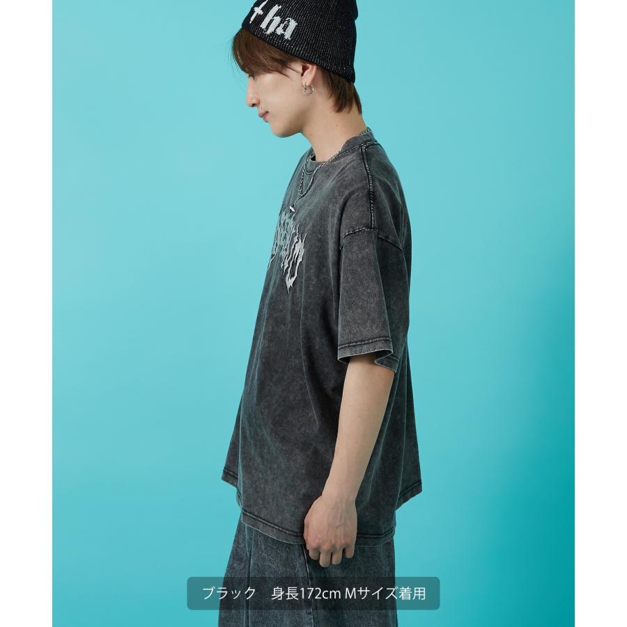 Tシャツ メンズ ウォシュド加工 ピグメント加工 パーカー スウェット アメカジ カジュアル スケーター ストリート 古着MIX 韓国 | improves | 05