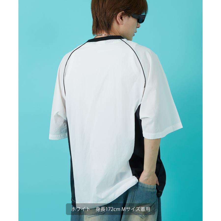 Tシャツ メンズ サッカー ゲームシャツ ナイロン ピステ Vネック カジュアル アメカジ ストリート スケーター ストリート古着MIX 韓国 | improves | 07