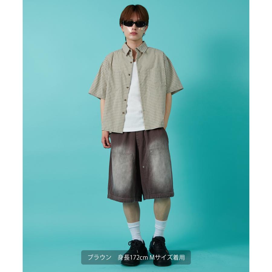 デニムパンツ メンズ ウォシュド加工 ピグメント加工 Tシャツ ダブルニー スウェット アメカジ カジュアル スケーター ストリート 古着MIX 韓国 | improves | 13