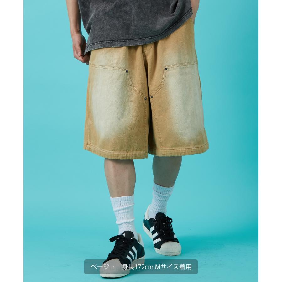 デニムパンツ メンズ ウォシュド加工 ピグメント加工 Tシャツ ダブルニー スウェット アメカジ カジュアル スケーター ストリート 古着MIX 韓国 | improves | 14