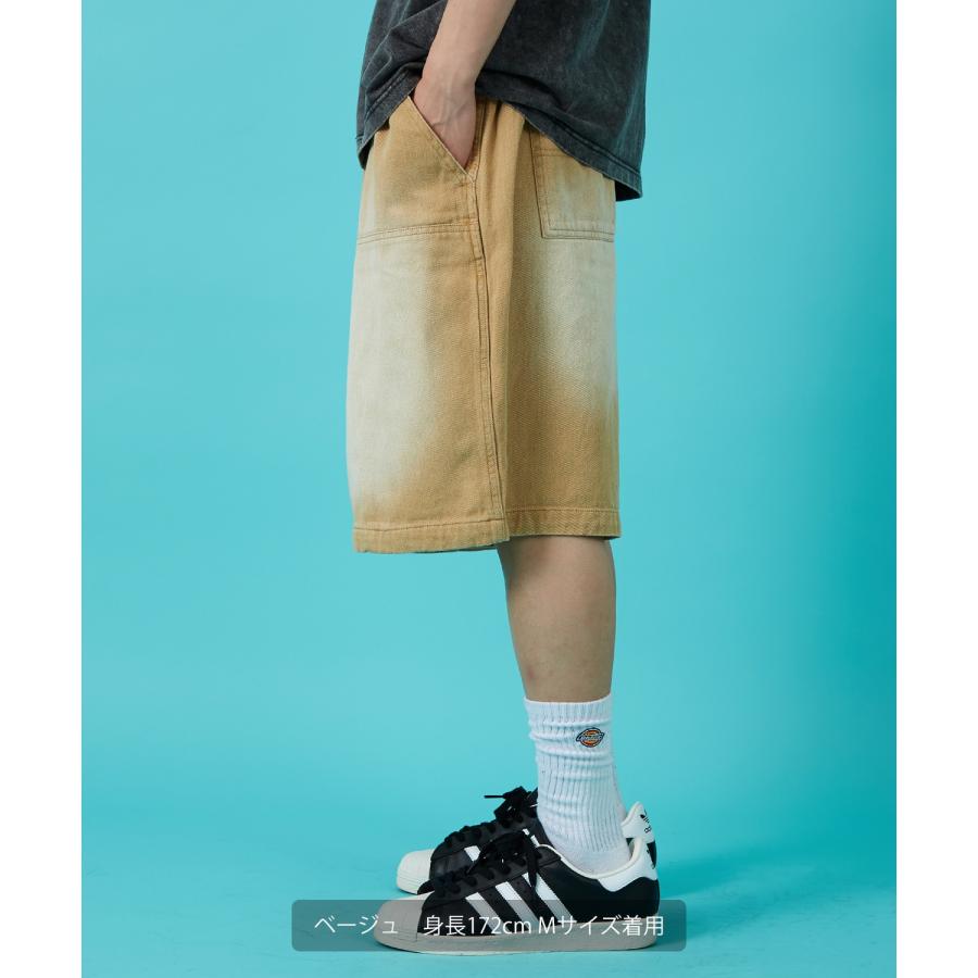 デニムパンツ メンズ ウォシュド加工 ピグメント加工 Tシャツ ダブルニー スウェット アメカジ カジュアル スケーター ストリート 古着MIX 韓国 | improves | 16