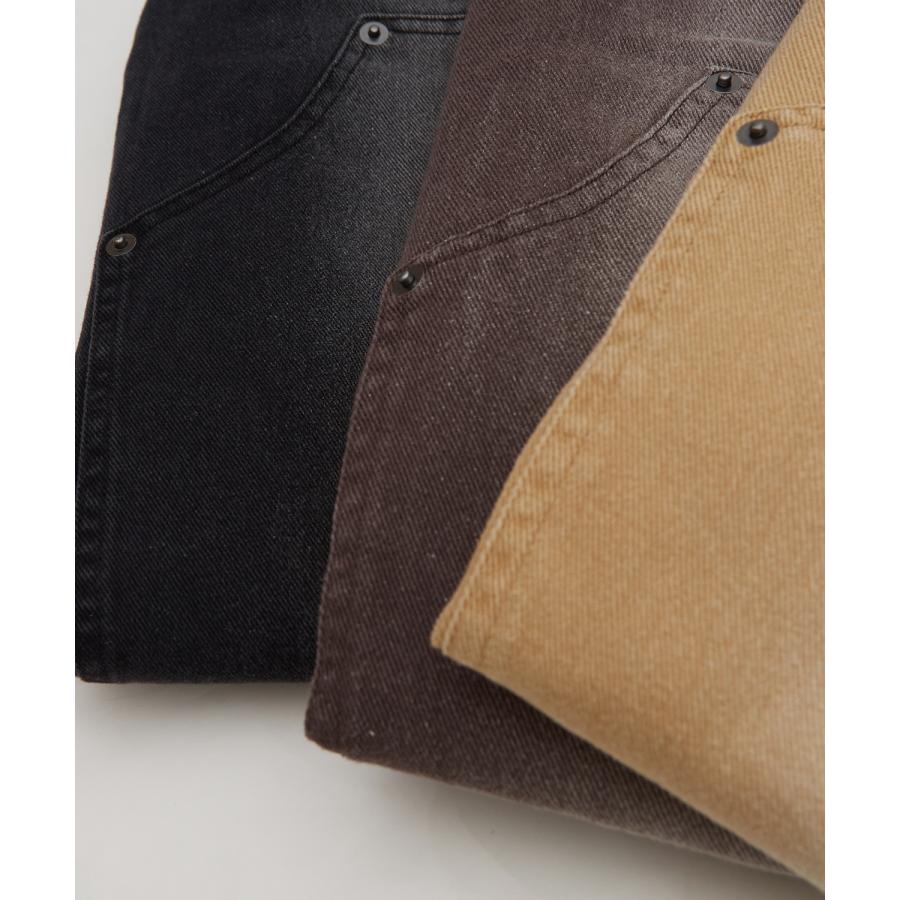 デニムパンツ メンズ ウォシュド加工 ピグメント加工 Tシャツ ダブルニー スウェット アメカジ カジュアル スケーター ストリート 古着MIX 韓国 | improves | 19