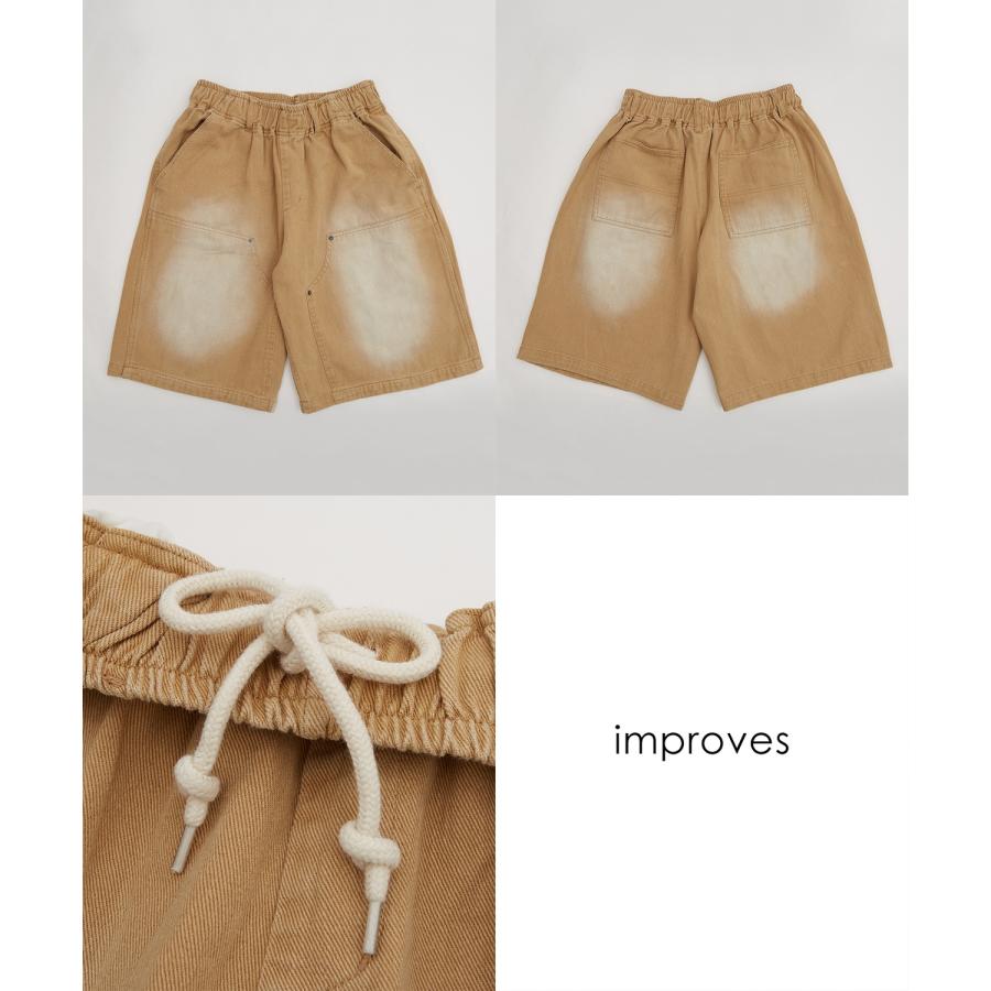 デニムパンツ メンズ ウォシュド加工 ピグメント加工 Tシャツ ダブルニー スウェット アメカジ カジュアル スケーター ストリート 古着MIX 韓国 | improves | 20