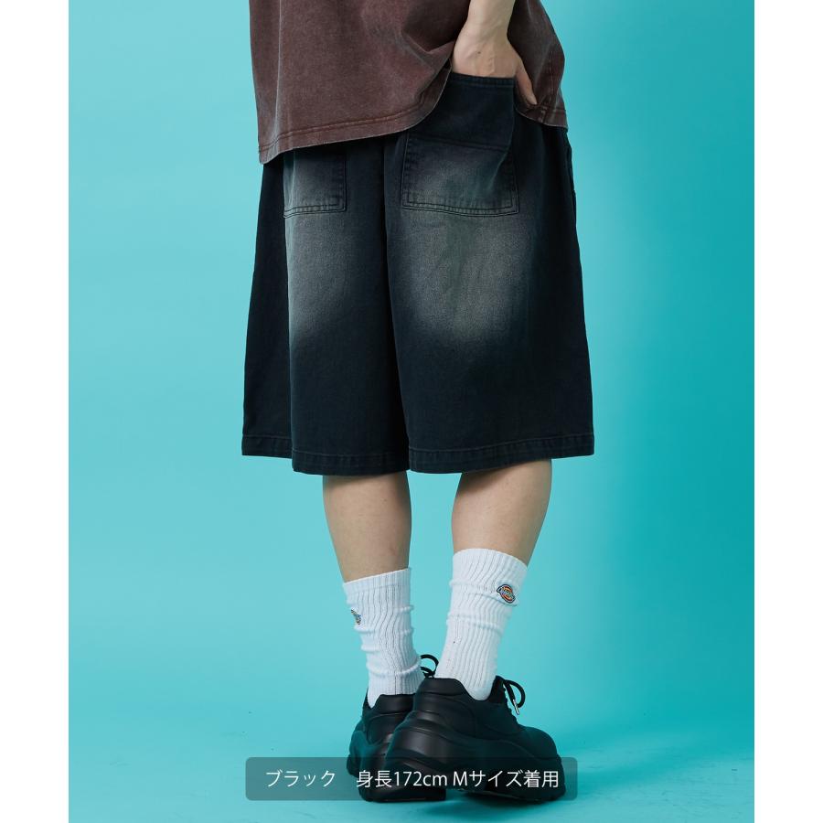 デニムパンツ メンズ ウォシュド加工 ピグメント加工 Tシャツ ダブルニー スウェット アメカジ カジュアル スケーター ストリート 古着MIX 韓国 | improves | 07