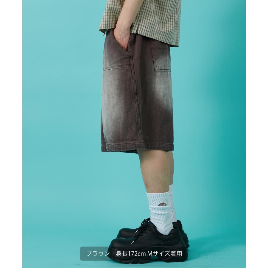 デニムパンツ メンズ ウォシュド加工 ピグメント加工 Tシャツ ダブルニー スウェット アメカジ カジュアル スケーター ストリート 古着MIX 韓国 | improves | 11