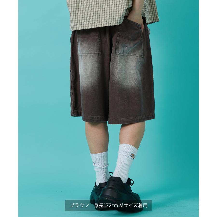 デニムパンツ メンズ ウォシュド加工 ピグメント加工 Tシャツ ダブルニー スウェット アメカジ カジュアル スケーター ストリート 古着MIX 韓国 | improves | 12