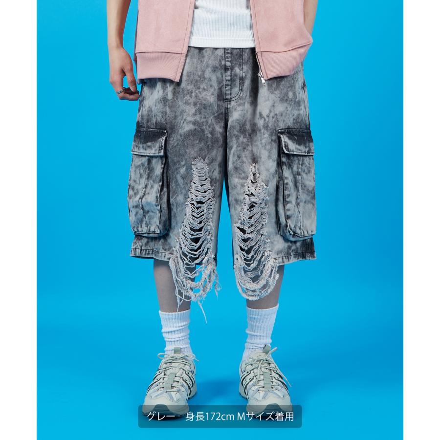 カーゴパンツ メンズ レディース バギー ショーツ デニム Tシャツ アメカジ カジュアル スケーター ストリート 古着MIX 韓国 | improves | 03