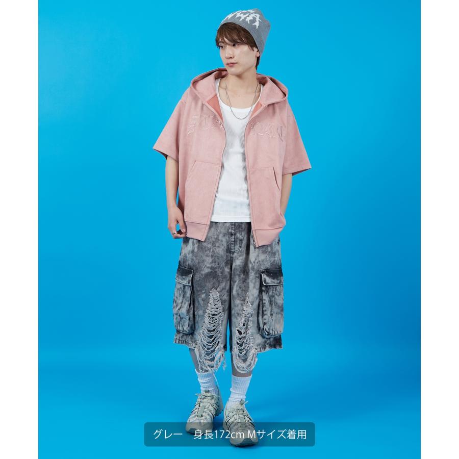 カーゴパンツ メンズ レディース バギー ショーツ デニム Tシャツ アメカジ カジュアル スケーター ストリート 古着MIX 韓国 | improves | 06