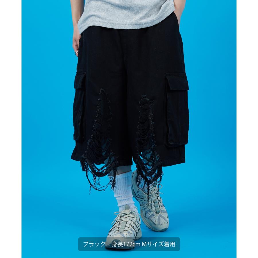カーゴパンツ メンズ レディース バギー ショーツ デニム Tシャツ アメカジ カジュアル スケーター ストリート 古着MIX 韓国 | improves | 07
