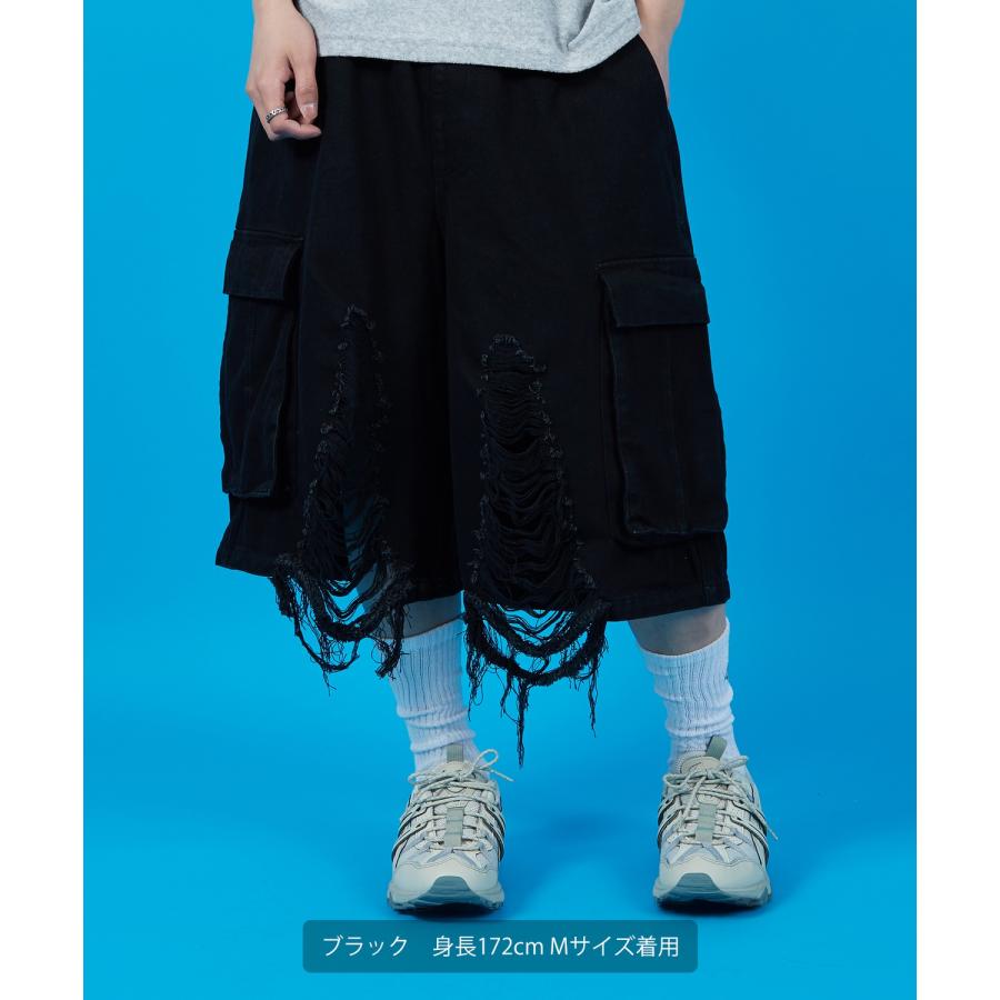 カーゴパンツ メンズ レディース バギー ショーツ デニム Tシャツ アメカジ カジュアル スケーター ストリート 古着MIX 韓国 | improves | 08