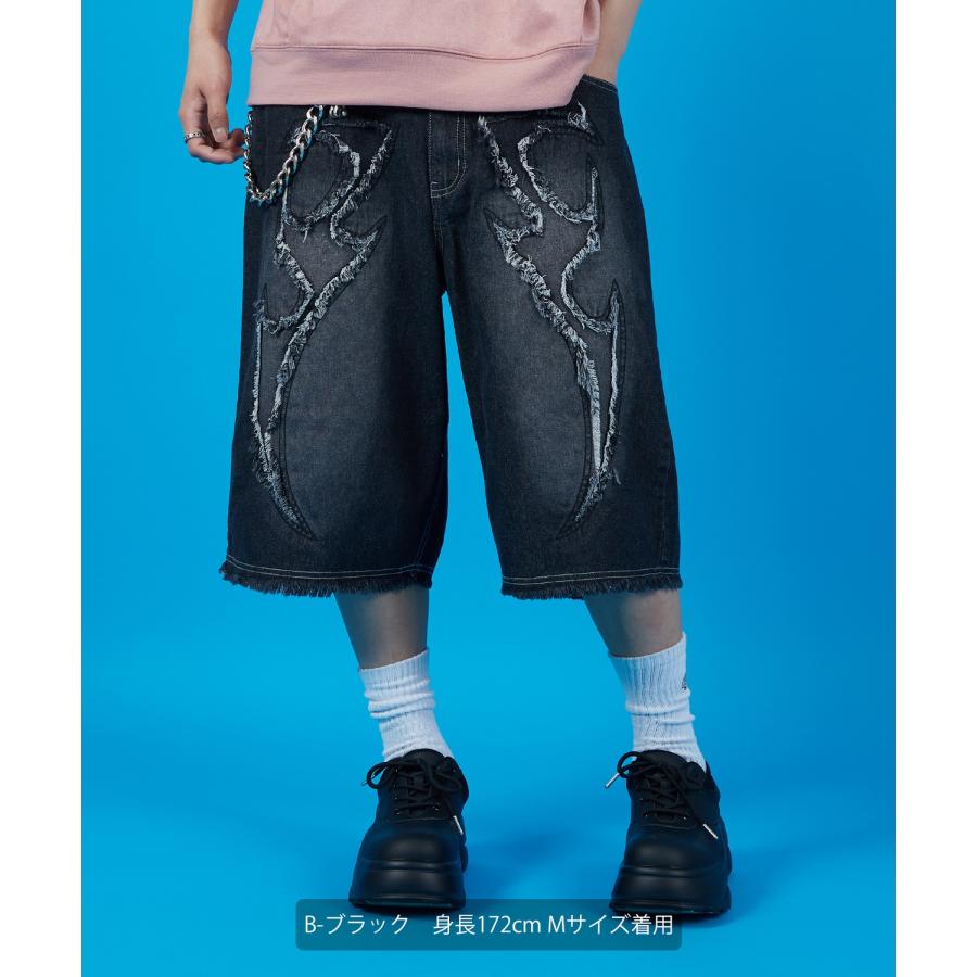 カーゴパンツ メンズ レディース バギー ショーツ デニム Tシャツ アメカジ カジュアル スケーター ストリート 古着MIX 韓国 | improves | 17