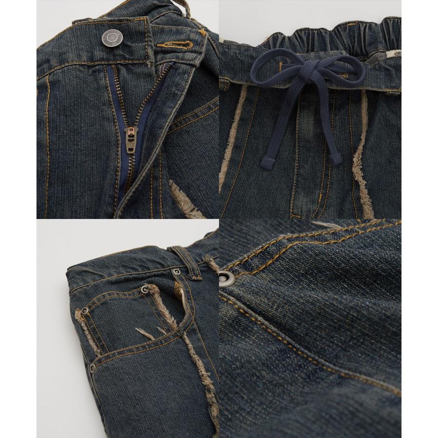 カーゴパンツ メンズ レディース バギー ショーツ デニム Tシャツ アメカジ カジュアル スケーター ストリート 古着MIX 韓国 | improves | 21