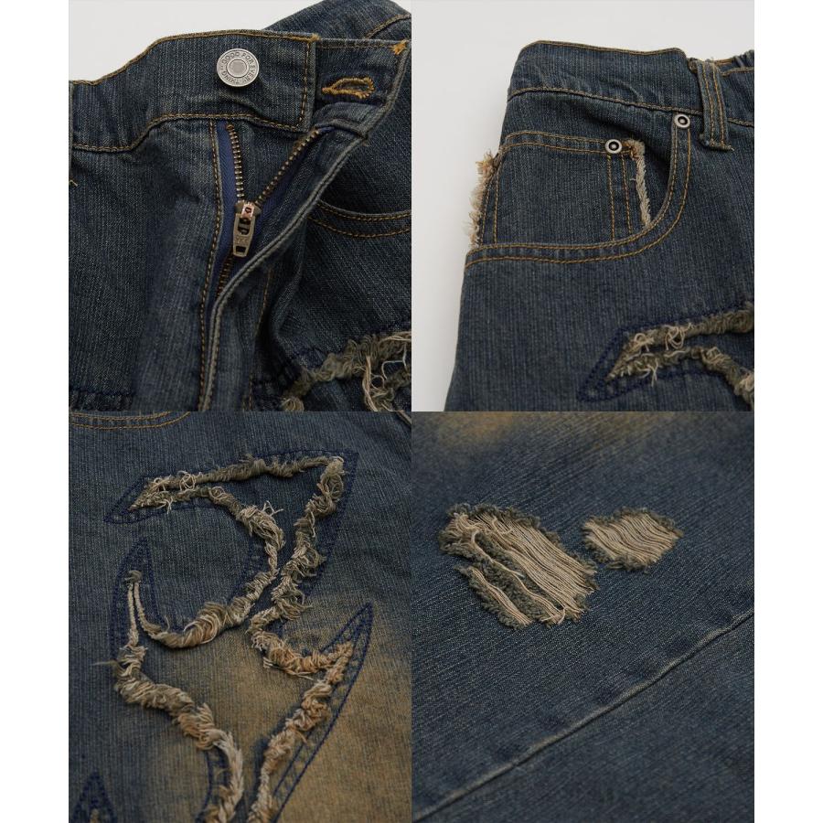 カーゴパンツ メンズ レディース バギー ショーツ デニム Tシャツ アメカジ カジュアル スケーター ストリート 古着MIX 韓国 | improves | 23