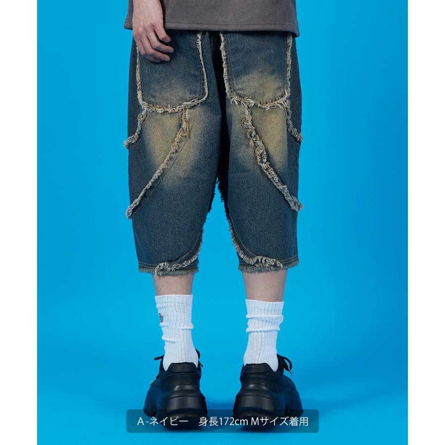 カーゴパンツ メンズ レディース バギー ショーツ デニム Tシャツ アメカジ カジュアル スケーター ストリート 古着MIX 韓国 | improves | 07