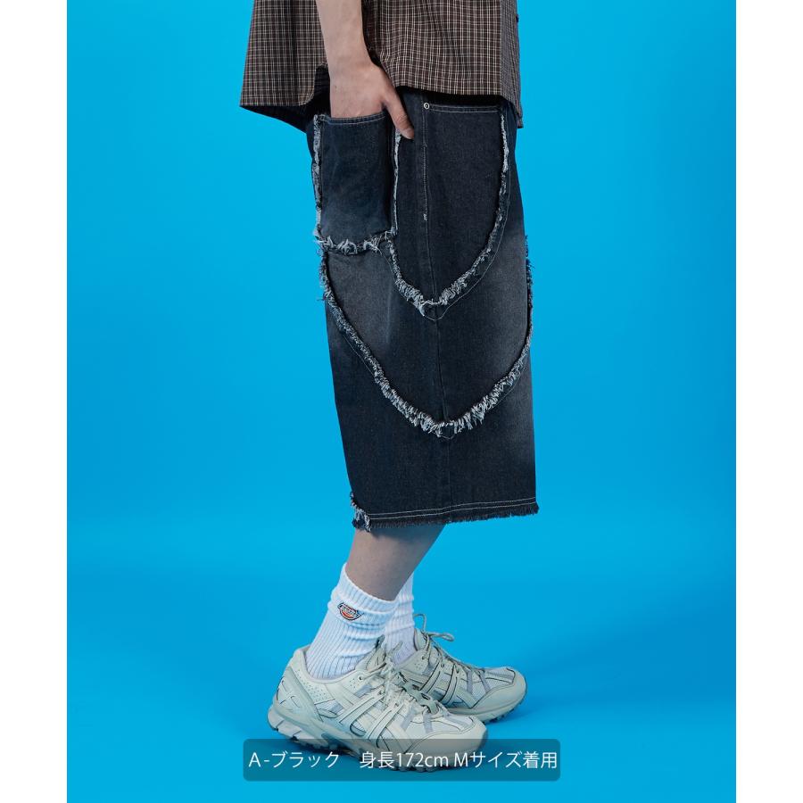 カーゴパンツ メンズ レディース バギー ショーツ デニム Tシャツ アメカジ カジュアル スケーター ストリート 古着MIX 韓国 | improves | 10