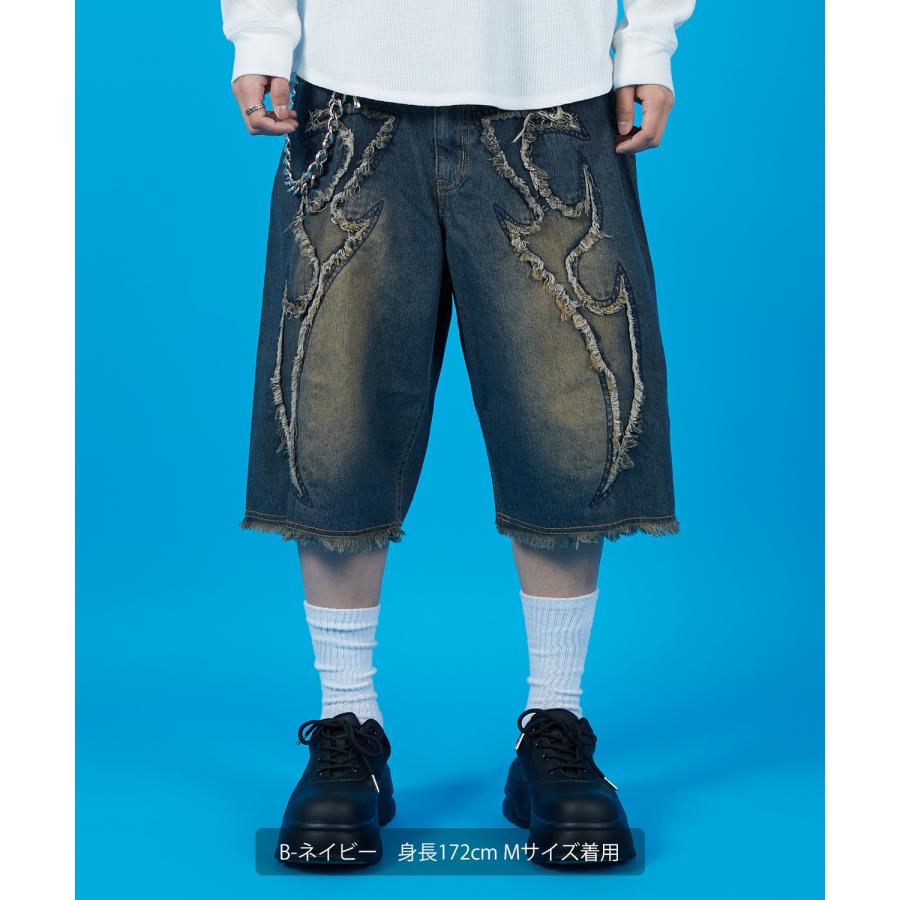 カーゴパンツ メンズ レディース バギー ショーツ デニム Tシャツ アメカジ カジュアル スケーター ストリート 古着MIX 韓国 | improves | 13