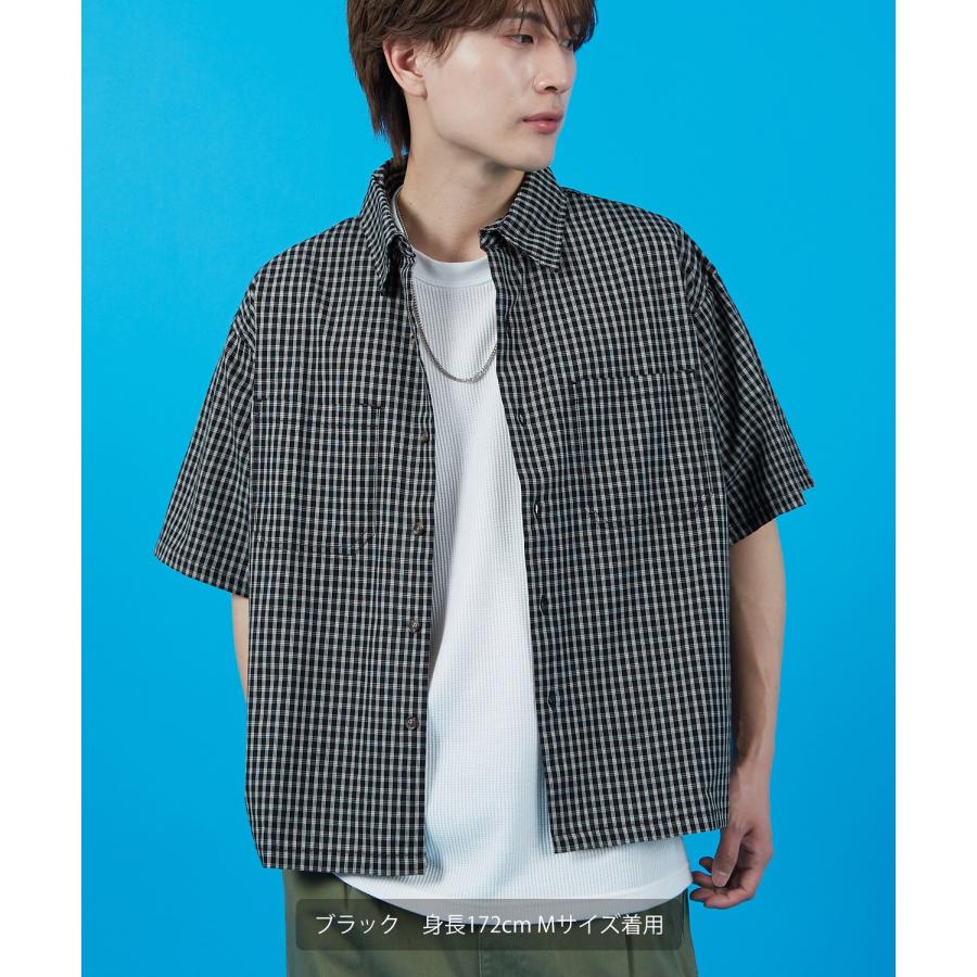 半袖シャツ メンズ レディース チェックシャツ 新生活 公園 オーバーサイズ 大きめ アメカジ カジュアル スケーター ストリート 古着MIX 韓国 | improves | 15