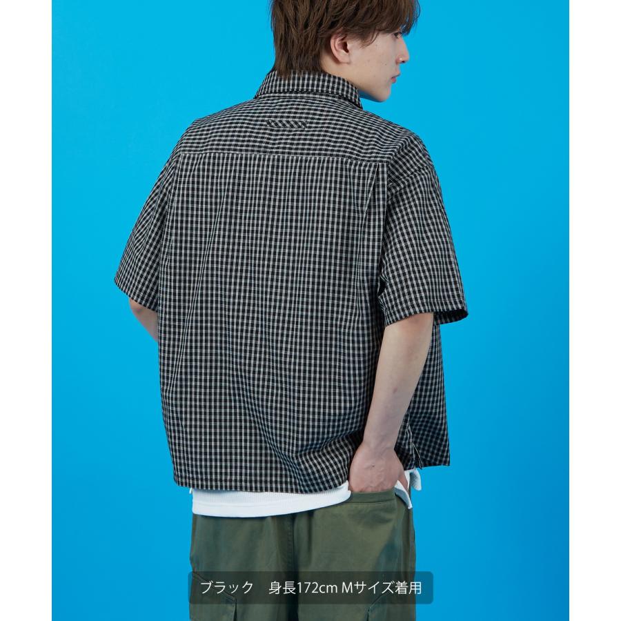 半袖シャツ メンズ レディース チェックシャツ 新生活 公園 オーバーサイズ 大きめ アメカジ カジュアル スケーター ストリート 古着MIX 韓国 | improves | 18