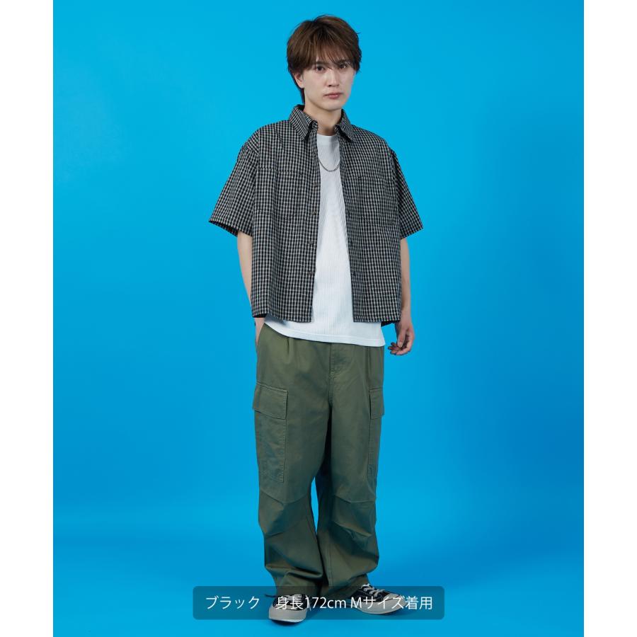 半袖シャツ メンズ レディース チェックシャツ 新生活 公園 オーバーサイズ 大きめ アメカジ カジュアル スケーター ストリート 古着MIX 韓国 | improves | 20
