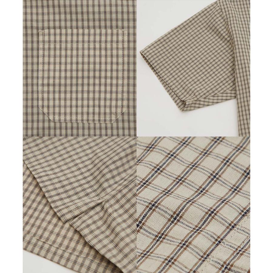 半袖シャツ メンズ レディース チェックシャツ 新生活 公園 オーバーサイズ 大きめ アメカジ カジュアル スケーター ストリート 古着MIX 韓国 | improves | 22