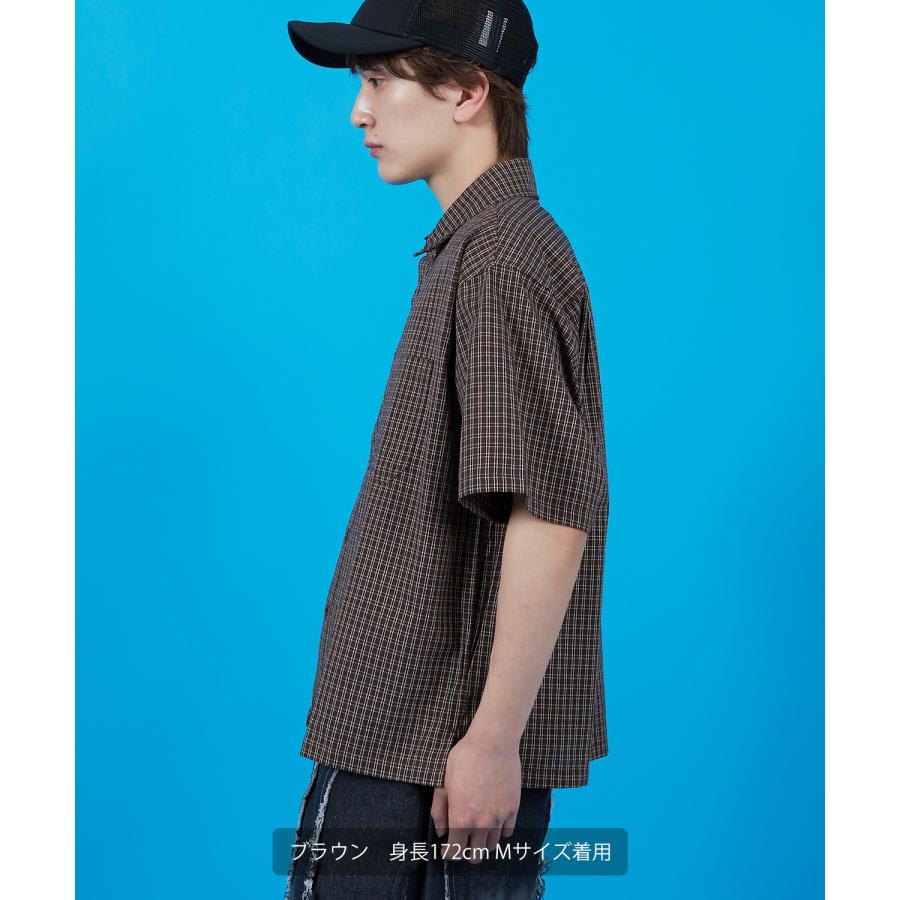 半袖シャツ メンズ レディース チェックシャツ 新生活 公園 オーバーサイズ 大きめ アメカジ カジュアル スケーター ストリート 古着MIX 韓国 | improves | 11