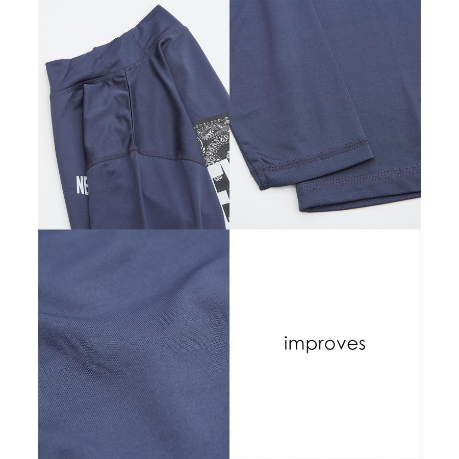 ラッシュガード メンズ Tシャツ カットソー 長袖 アメカジ カジュアル サーフ ストリート 西海岸 大人カジュアル | improves | 25