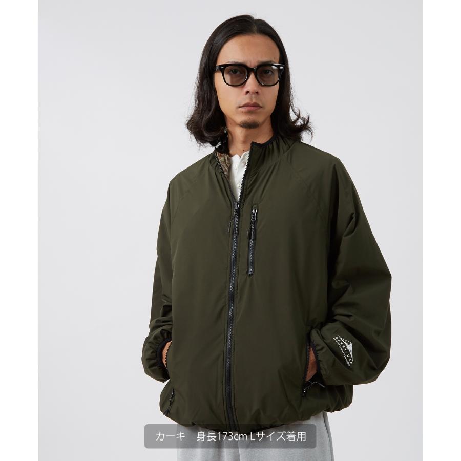 リバーシブル ブルゾン メンズ レディース ナイロンジャケット フリース ボアジャケット 2way アウター 迷彩 カモフラ 総柄 無地 オーバーサイズ | GERRY | 04