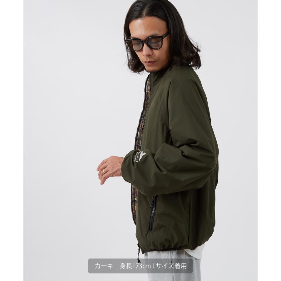 リバーシブル ブルゾン メンズ レディース ナイロンジャケット フリース ボアジャケット 2way アウター 迷彩 カモフラ 総柄 無地 オーバーサイズ | GERRY | 05