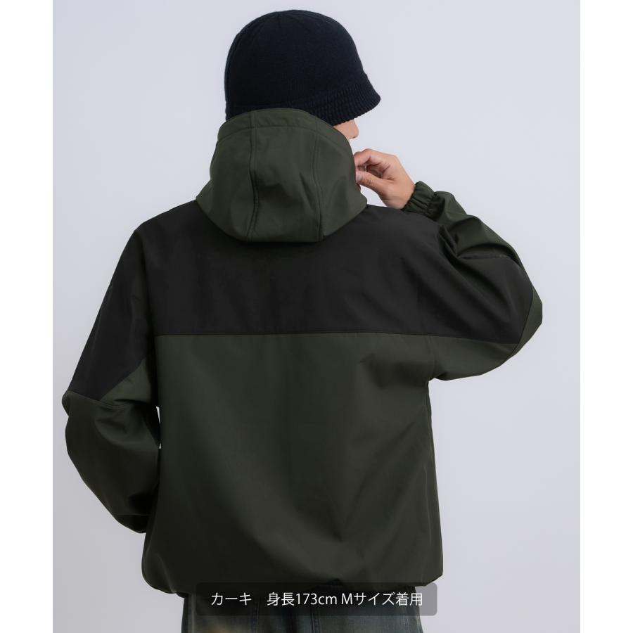 マウンテンパーカー メンズ GERRY ジェリー ワンポイント ブルゾン ウインドブレーカー アウトドア ストリート アメカジ 古着MIX ブラック チャコール | GERRY | 09