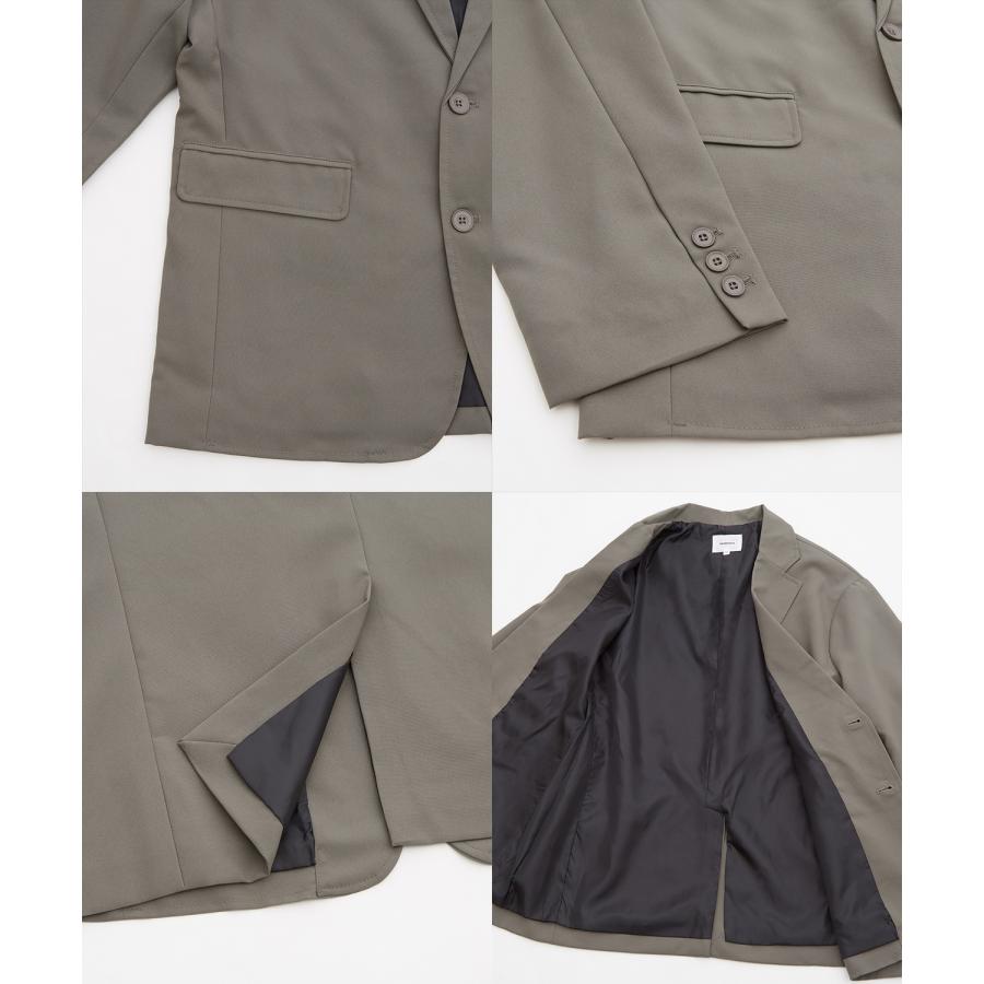 セットアップ メンズ テーラードジャケット スラックス タックパンツ きれいめ 大人カジュアル シンプル ベーシック ビジネスカジュアル ブラック グレー | improves | 14