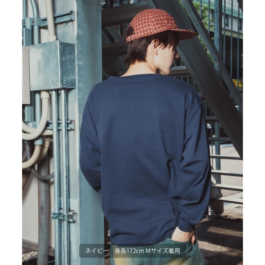 長袖Tシャツ メンズ POLO CHAMPS ワンポイント刺しゅう ポニー カットソー 大きめ カジュアル ストリート ブラック チャコール グレー ネイビー ホワイト | improves | 07