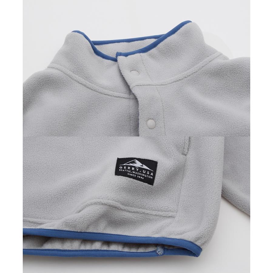 フリース メンズ GERRY ジェリー ハーフスナップ プルオーバー ライトアウター アウトドア ストリート アメカジ 古着MIX ホワイト ブラック イエロー | GERRY | 22