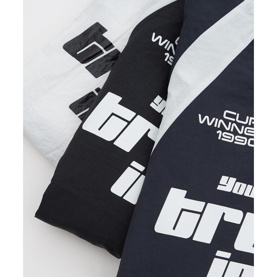 プルオーバー メンズ ナイロン Vネック ゲームシャツ モノクロ スポーツ テック系 ストリート カジュアル 韓国ファッション 古着MIX | improves | 18