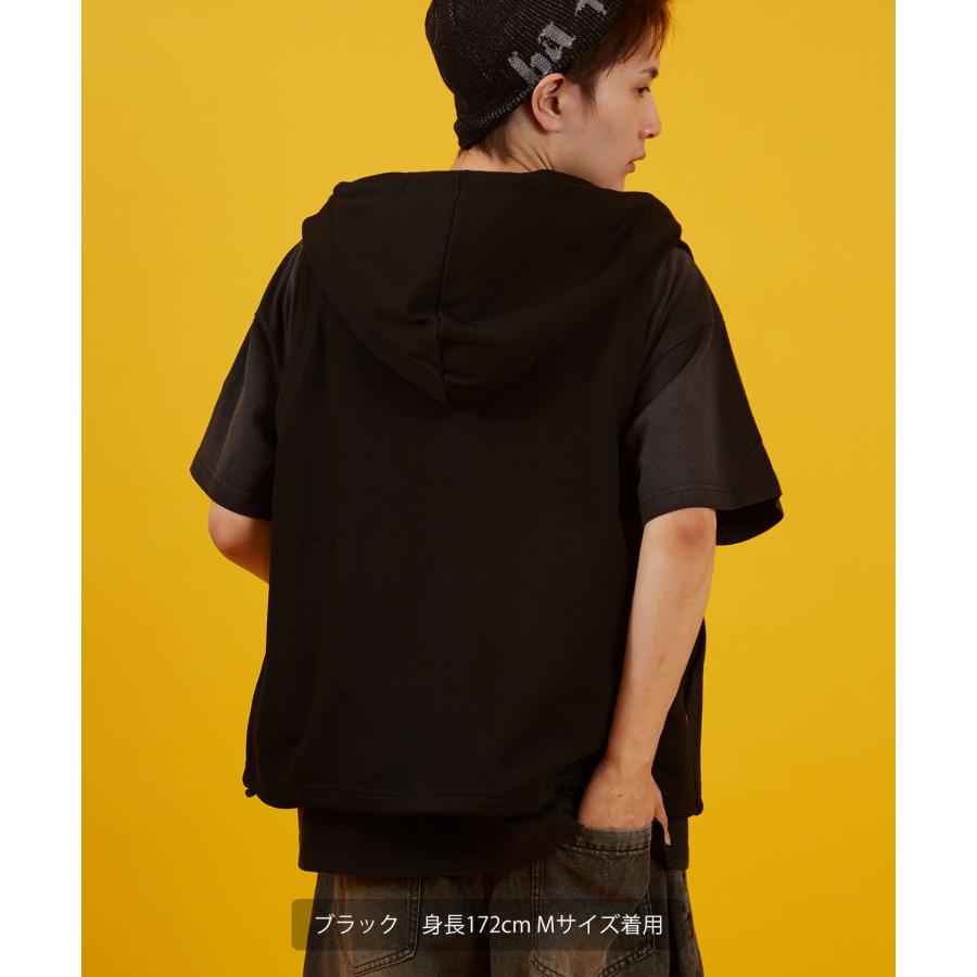 パーカー メンズ レディース ベスト スウェット ノースリーブ ジップ アメカジ カジュアル スケーター ストリート 古着MIX 韓国ファッション | improves | 06