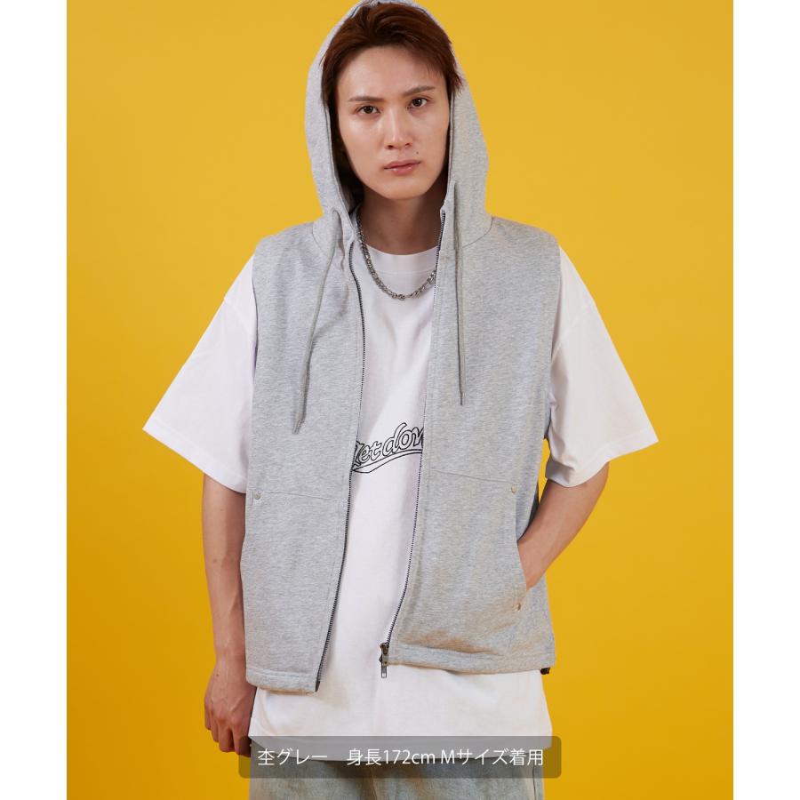 パーカー メンズ レディース ベスト スウェット ノースリーブ ジップ アメカジ カジュアル スケーター ストリート 古着MIX 韓国ファッション | improves | 10