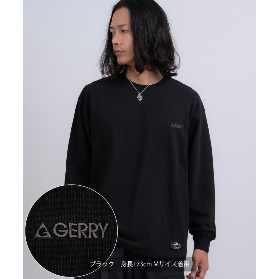 長袖Tシャツ メンズ GERRY ジェリー カットソー ワンポイント ピスネーム 高ストレッチ性 アウトドア ストリート アメカジ 古着MIX ホワイト ブラック | GERRY | 16