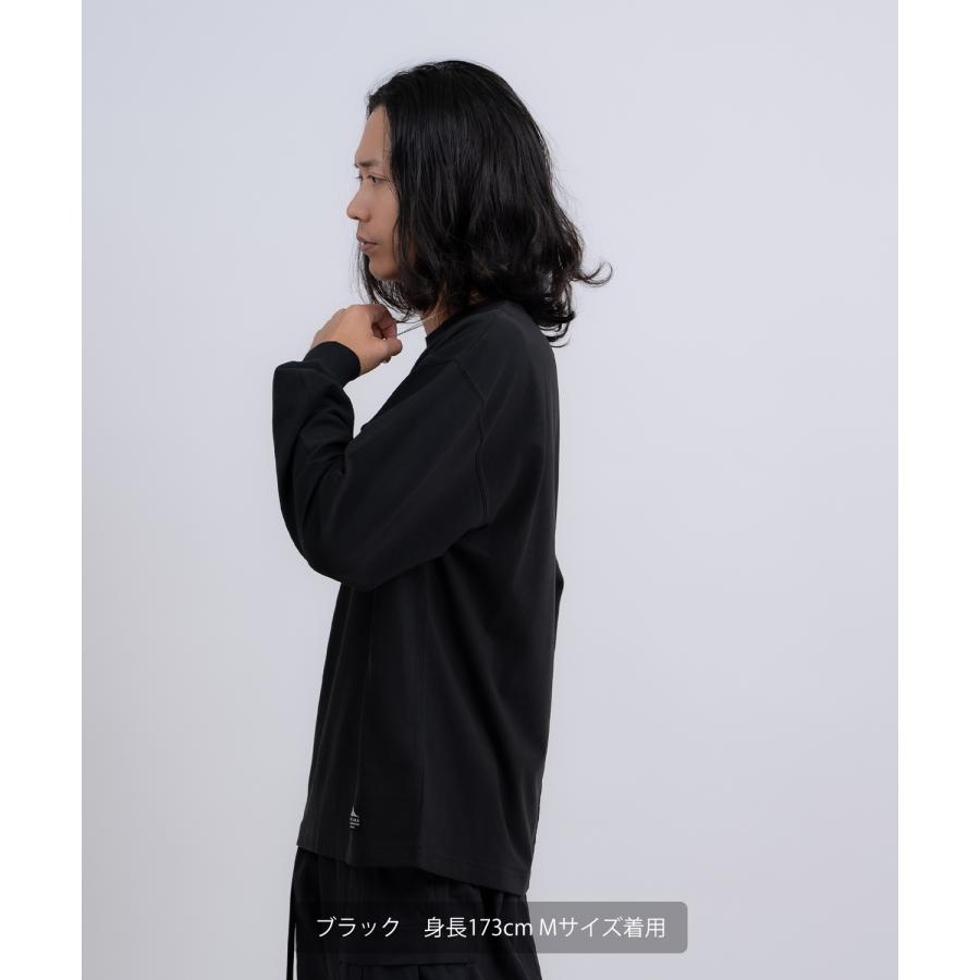 長袖Tシャツ メンズ GERRY ジェリー カットソー ワンポイント ピスネーム 高ストレッチ性 アウトドア ストリート アメカジ 古着MIX ホワイト ブラック | GERRY | 18
