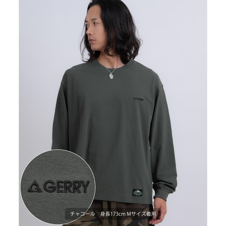 長袖Tシャツ メンズ GERRY ジェリー カットソー ワンポイント ピスネーム 高ストレッチ性 アウトドア ストリート アメカジ 古着MIX ホワイト ブラック | GERRY | 05