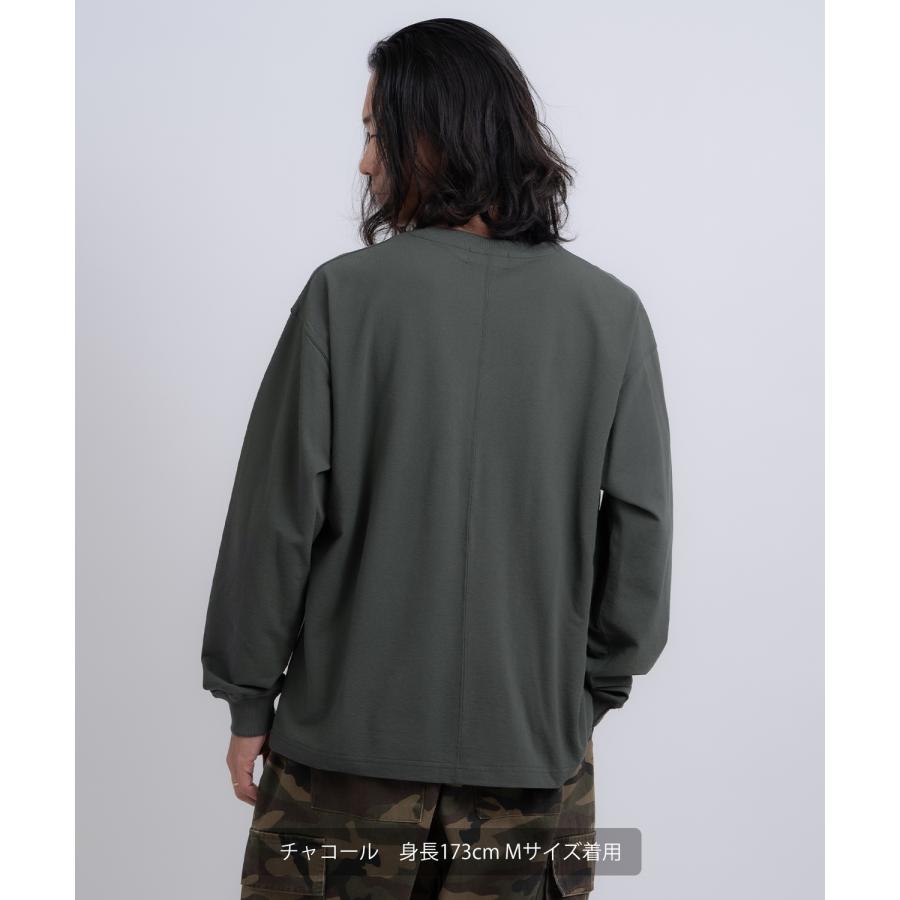 長袖Tシャツ メンズ GERRY ジェリー カットソー ワンポイント ピスネーム 高ストレッチ性 アウトドア ストリート アメカジ 古着MIX ホワイト ブラック | GERRY | 07