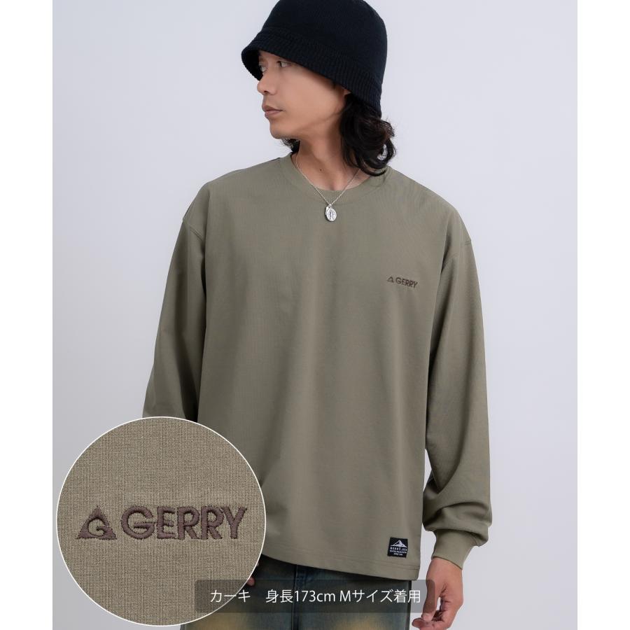 長袖Tシャツ メンズ GERRY ジェリー カットソー ワンポイント ピスネーム 高ストレッチ性 アウトドア ストリート アメカジ 古着MIX ホワイト ブラック | GERRY | 09