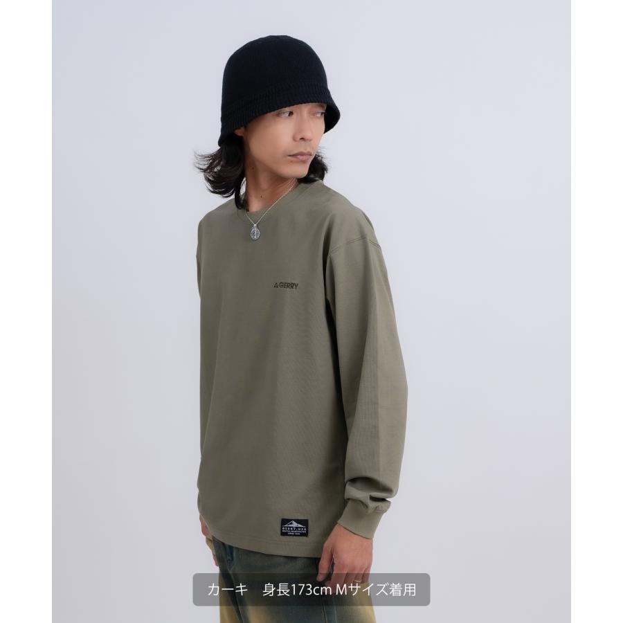 長袖Tシャツ メンズ GERRY ジェリー カットソー ワンポイント ピスネーム 高ストレッチ性 アウトドア ストリート アメカジ 古着MIX ホワイト ブラック | GERRY | 10