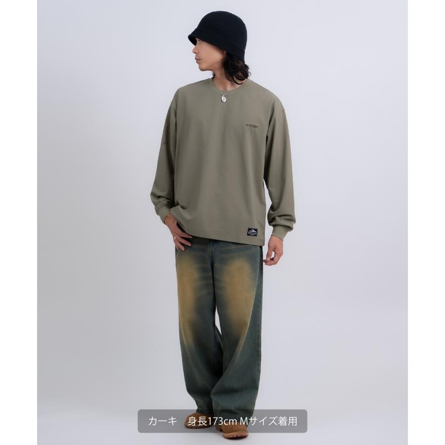 長袖Tシャツ メンズ GERRY ジェリー カットソー ワンポイント ピスネーム 高ストレッチ性 アウトドア ストリート アメカジ 古着MIX ホワイト ブラック | GERRY | 12