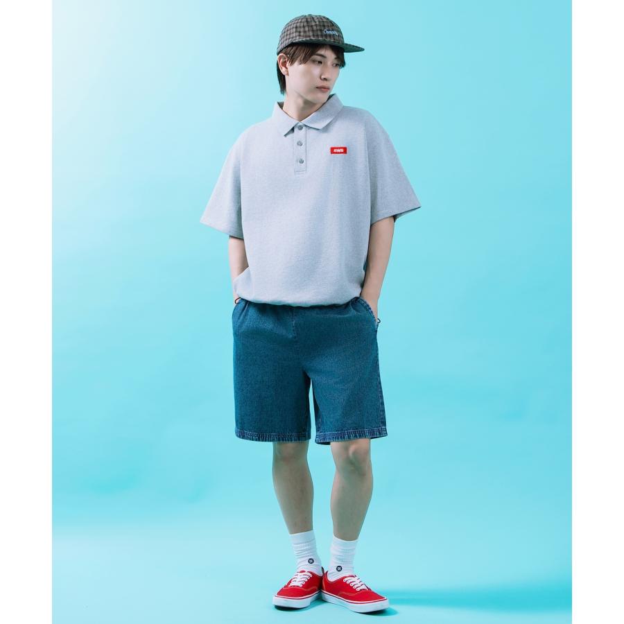 ハーフパンツ メンズ ショートパンツ 半パン 半ズボン ケミカルウォッシュ デニムパンツ ワイド アメカジ カジュアル スケーター ストリート 韓国ファッション | improves | 06