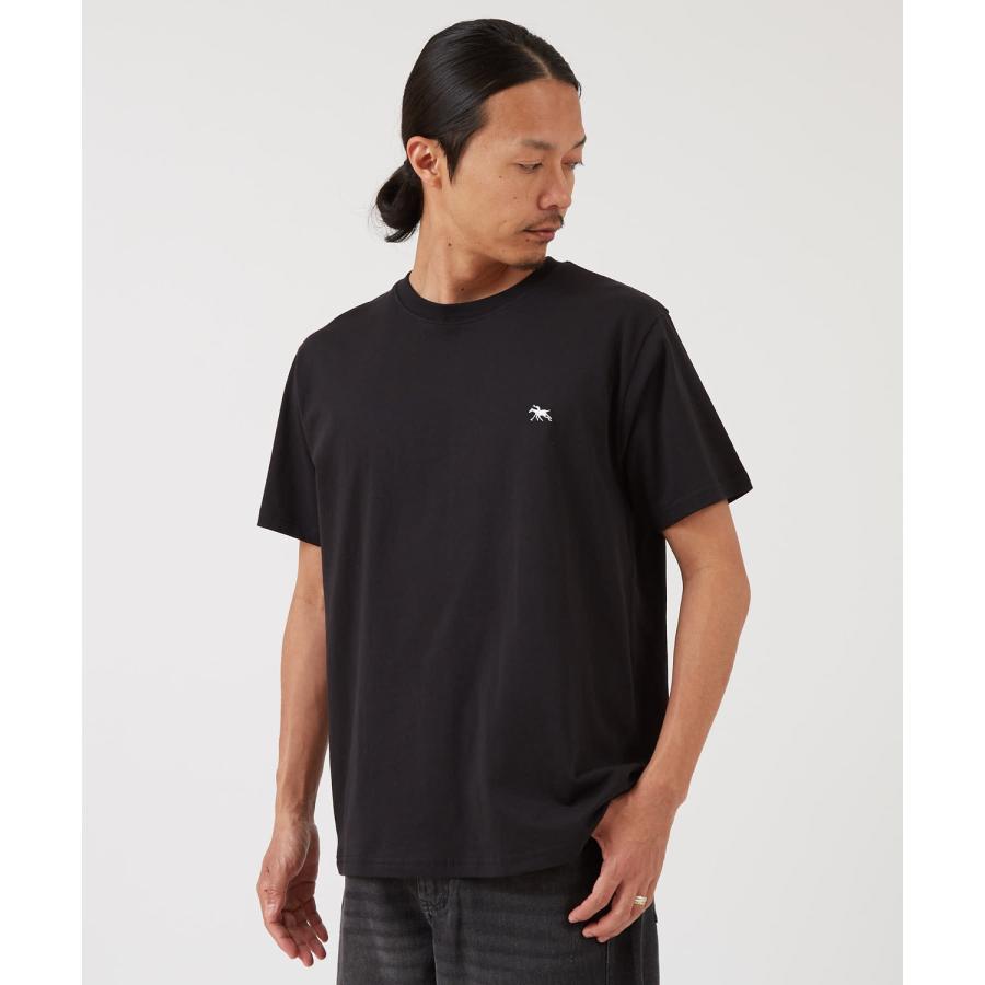 半袖Tシャツ メンズ POLOCHAMPS バッグロゴ ポニー カットソー 大きめ カジュアル ストリート ブラック チャコール ホワイト | improves | 13