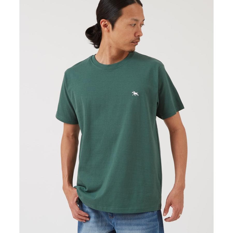 半袖Tシャツ メンズ POLOCHAMPS バッグロゴ ポニー カットソー 大きめ カジュアル ストリート ブラック チャコール ホワイト | improves