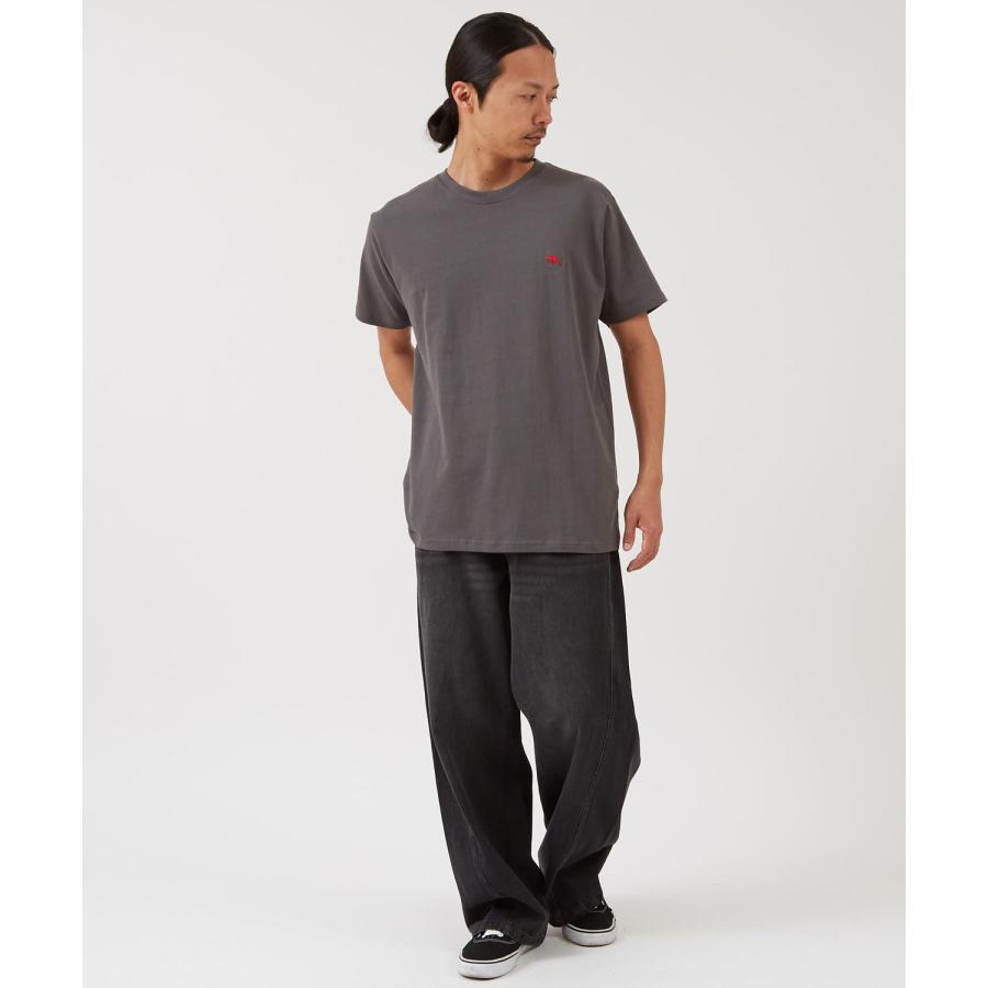 半袖Tシャツ メンズ POLOCHAMPS バッグロゴ ポニー カットソー 大きめ カジュアル ストリート ブラック チャコール ホワイト | improves | 10