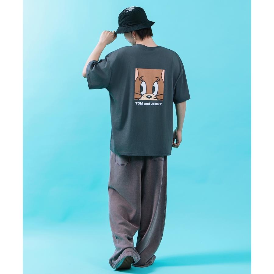 半袖Tシャツ メンズ TOM&JERRY トムとジェリー プリント カットソー カートゥーン 大きめ アメカジ カジュアル スケーター ストリート 古着MIX | improves | 17